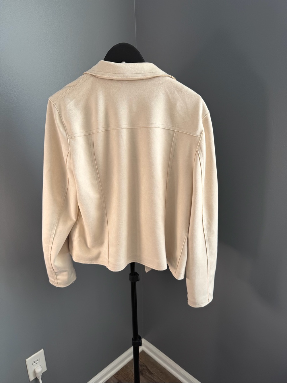 Philosophy Cream Soft Moto Jacket - Picture 2 of 10